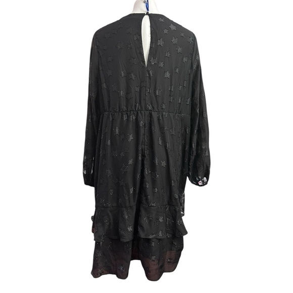 Torrid Mini Clip Star Surplice Ruffle Mini Dress Long Sleeve Ruffle Plus Size - Picture 9 of 14